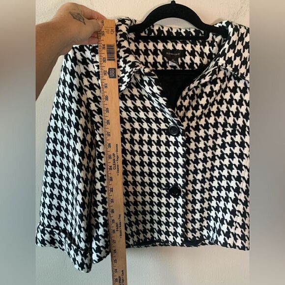 Spense Black and White Houndstooth jacket size M - Picture 6 of 7